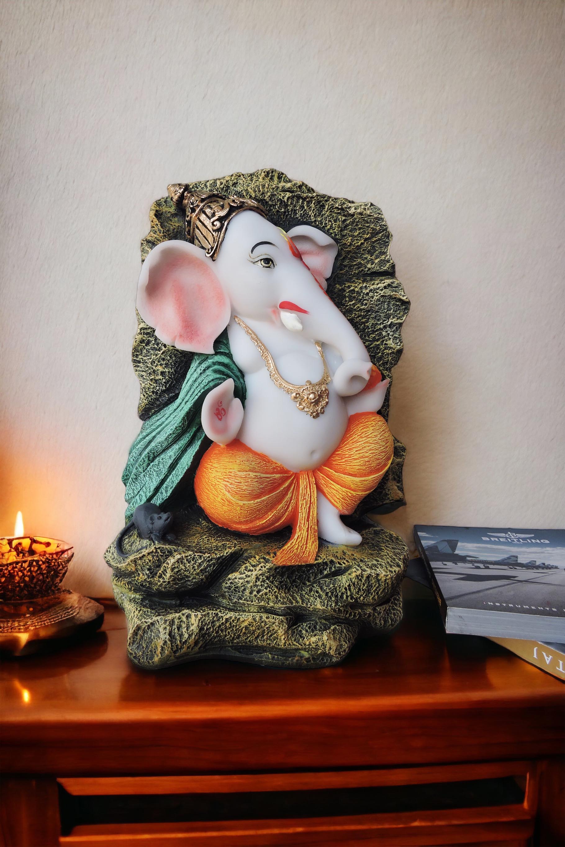 Side Face Ganesha / Yellow Stone by Satgurus