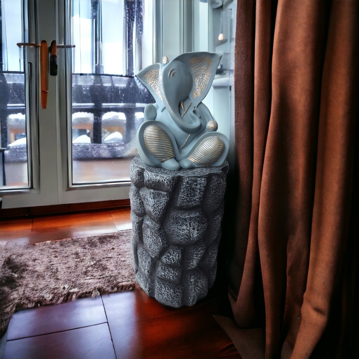 Modern Ganesha Slate Blue by Satgurus