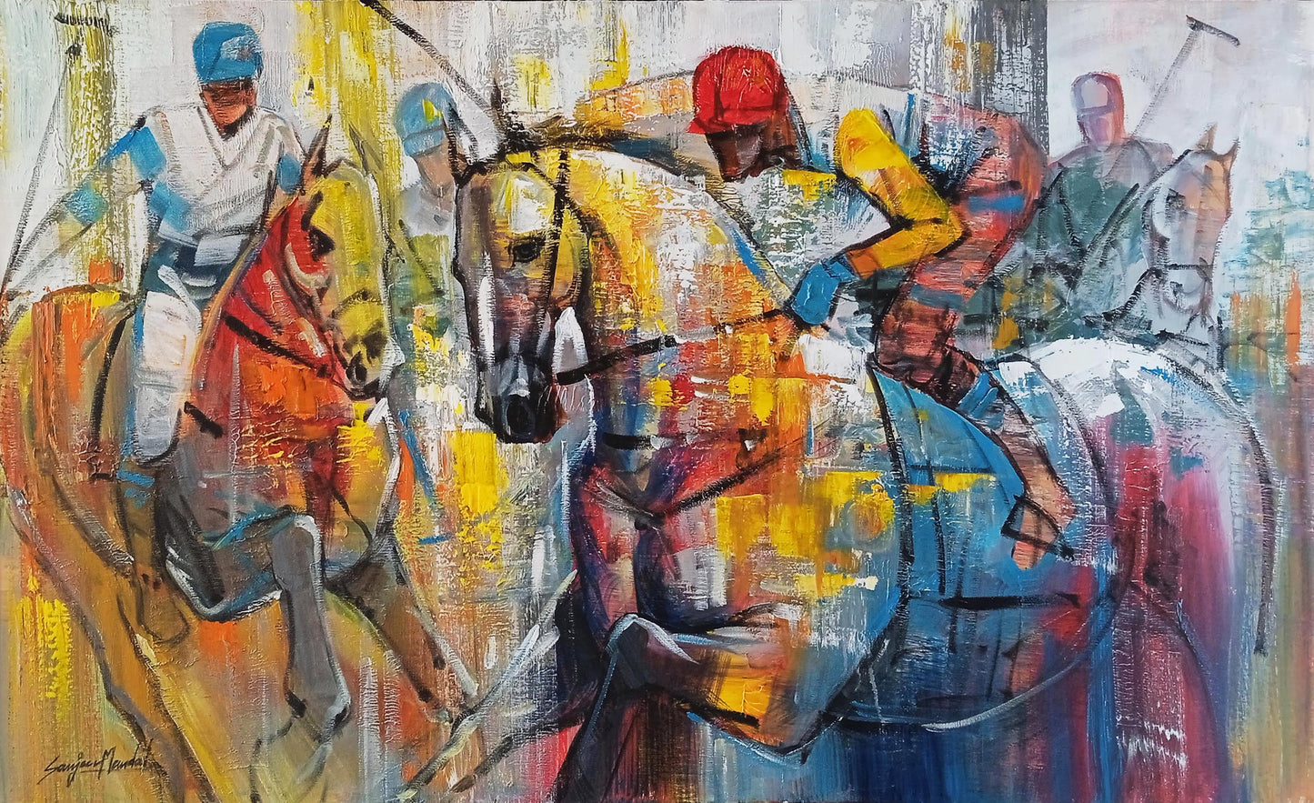 Polo Players by Sanjeev Mandal by Satgurus