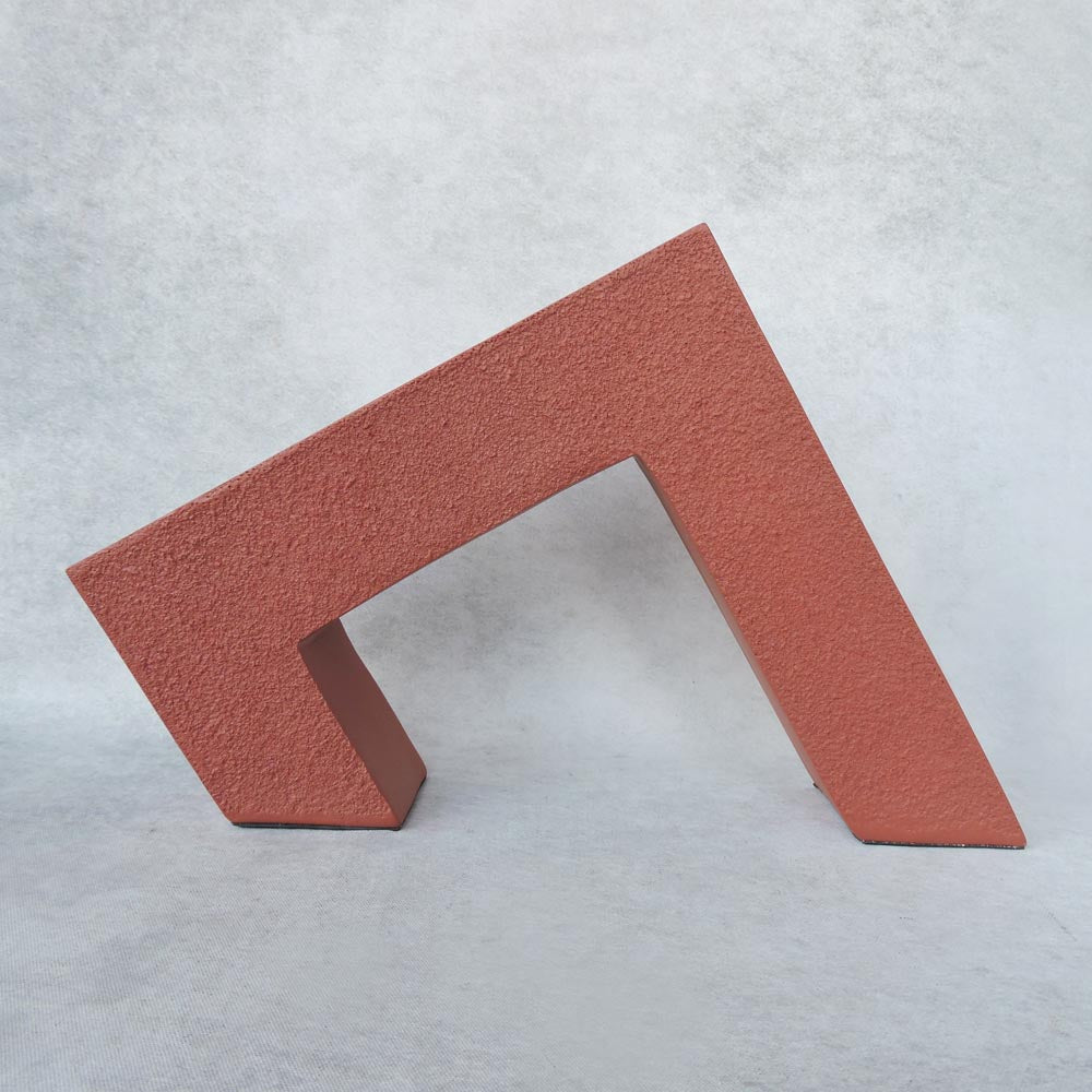 Modern Geometrical Art Piece / Orange by Satgurus