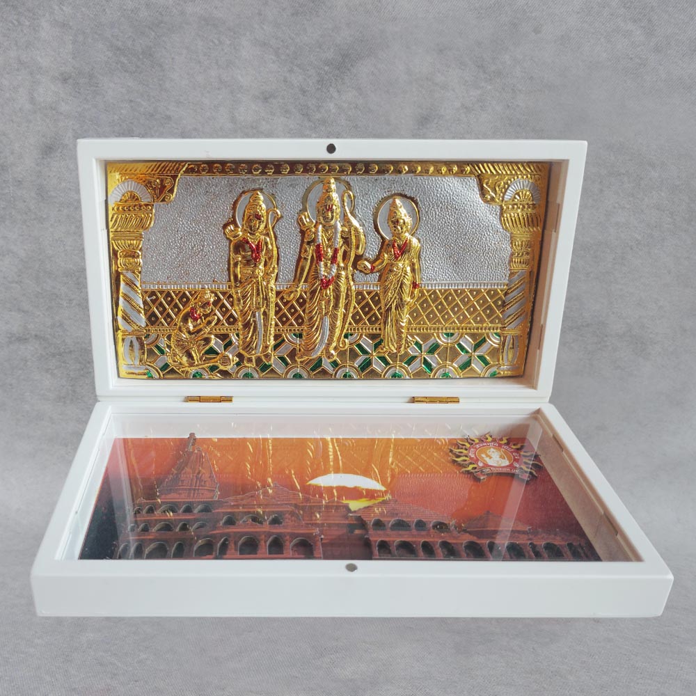 Ram Mandir Ayodha White Gift Box by Satgurus