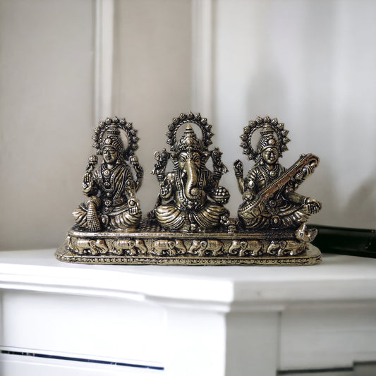 Ashtadhatu Laxmi Ganesh Saraswati by Satgurus