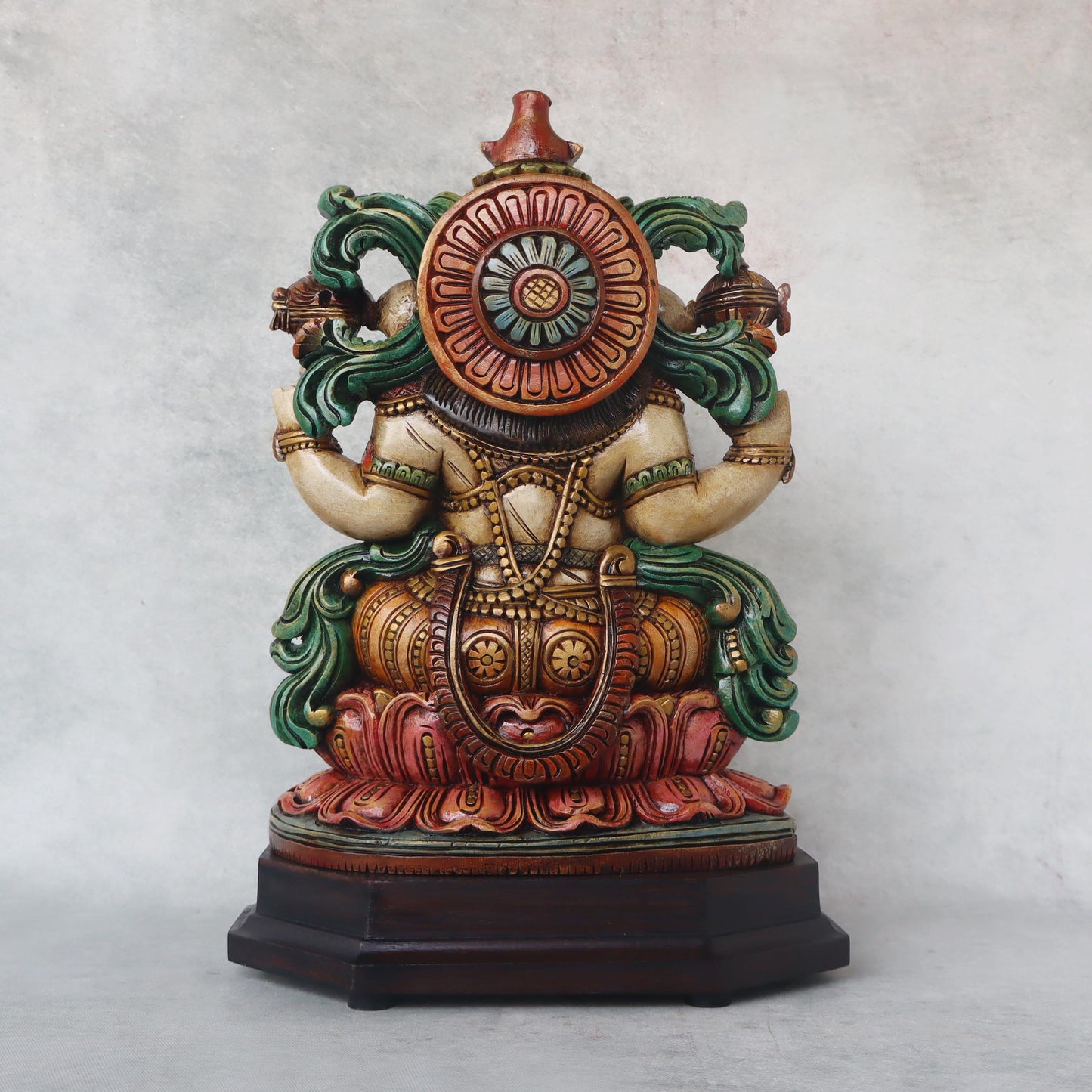 Ganesha Seated On Lotus Base by Satgurus