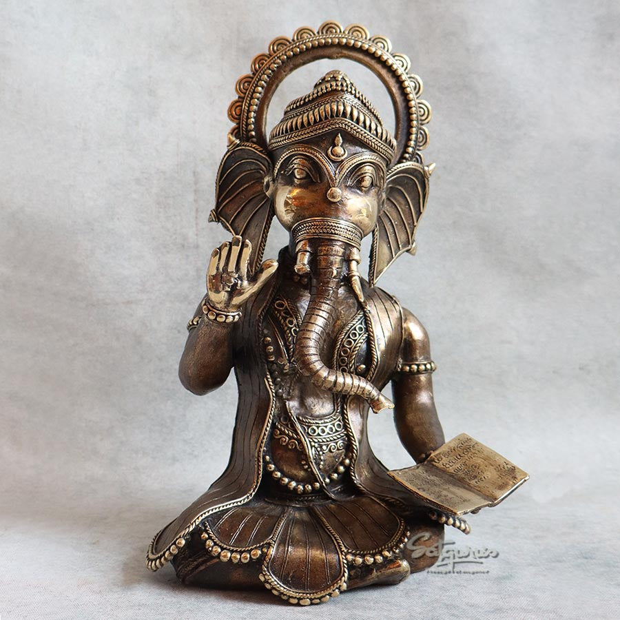Bell Metal Ganesha Ashirwad By Satguru's