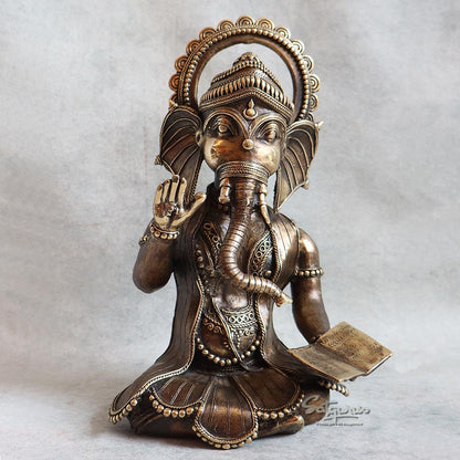 Bell Metal Ganesha Ashirwad By Satguru's
