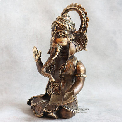 Bell Metal Ganesha Ashirwad By Satguru's