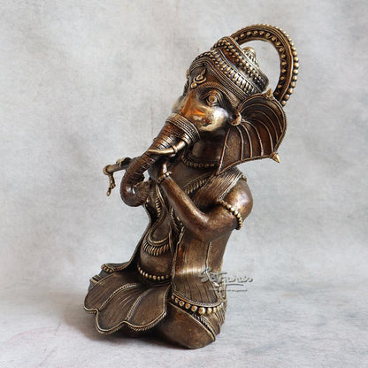 Bell Metal Ganesha Bansuri By Satguru's