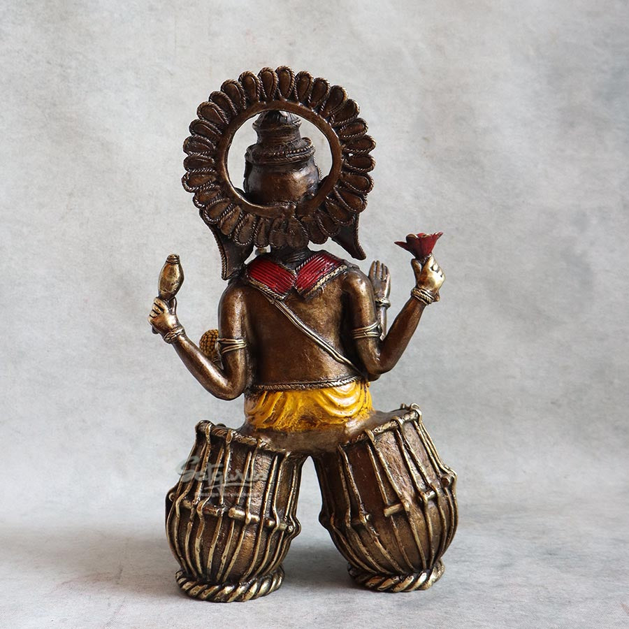 Bell Metal Ganesha On Tabla By Satguru's