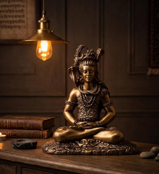 Metallic Gold Shiva By Satguru's