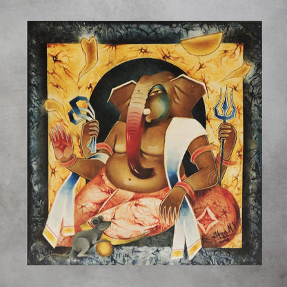 Ganesh Painting by M. V. Krishna by Satgurus