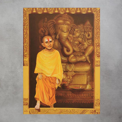 Ganesha With Monk by Gopal Majhi by Satgurus
