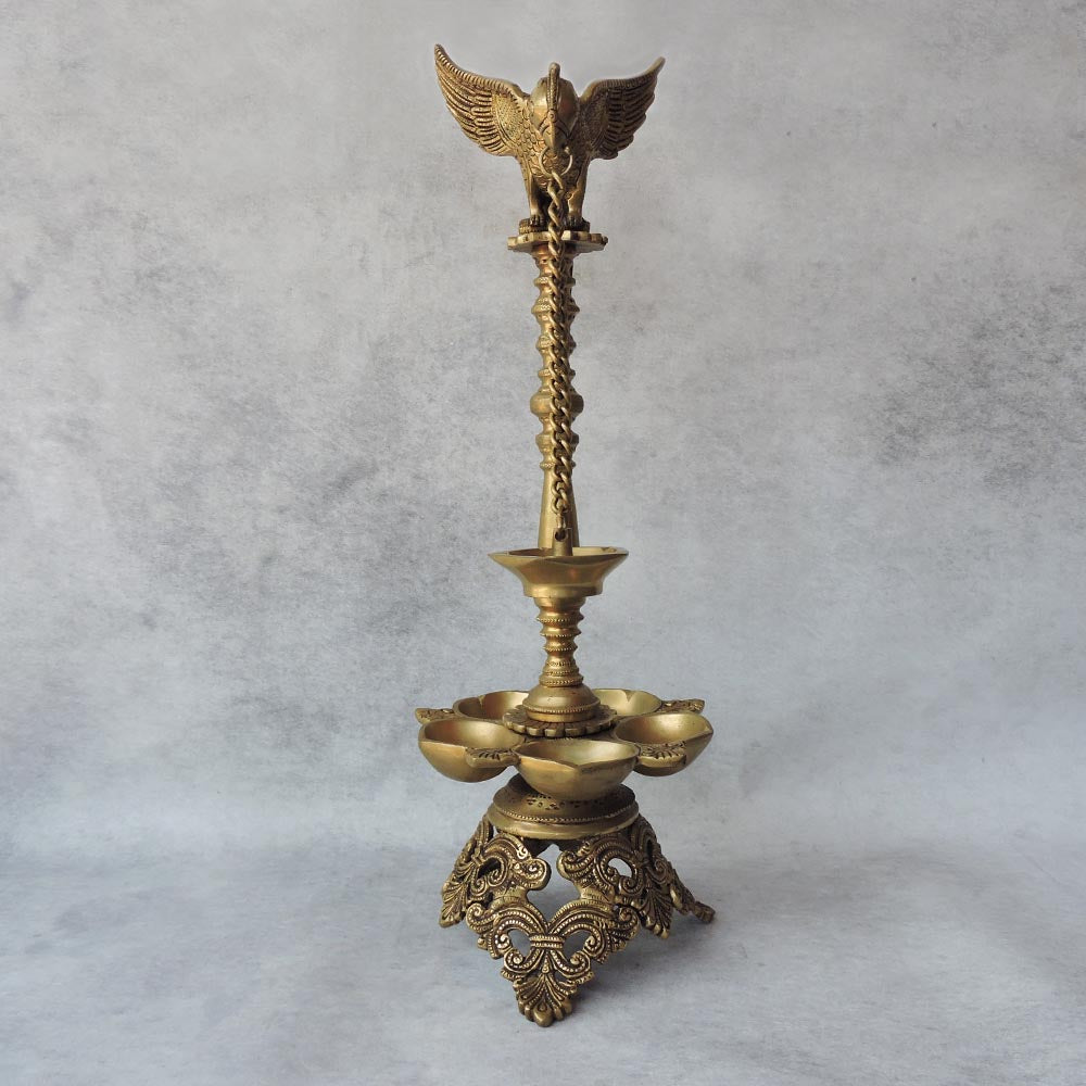 Brass Parrot Lamp 5 Deepak