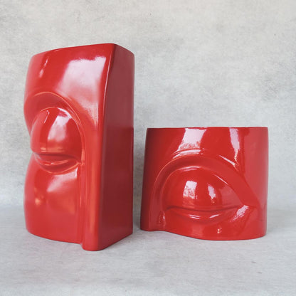 Eye Design Vase Sets / Red by Satgurus