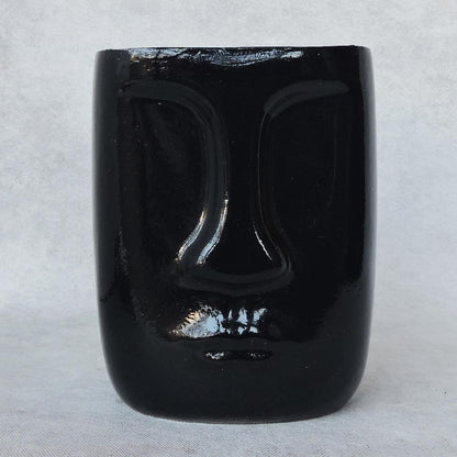 Face Vase In Black by Satgurus