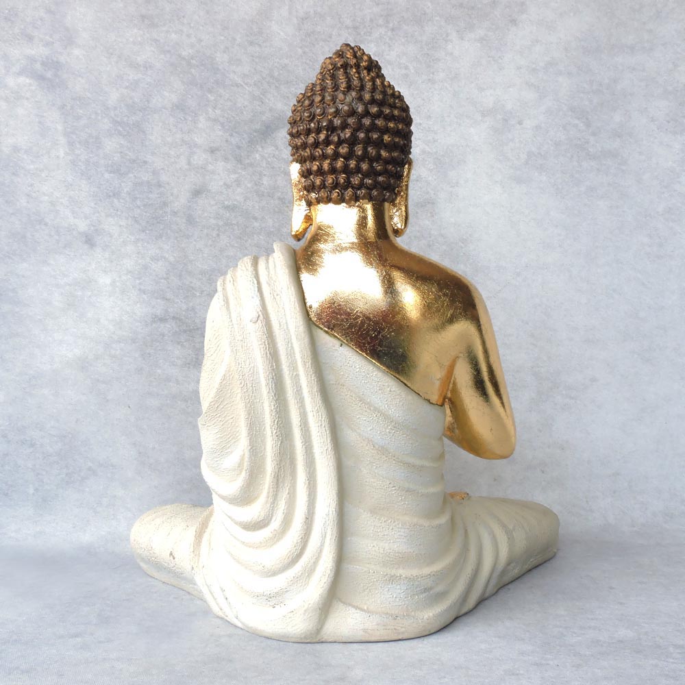Mudra Buddha With Gold Leafing by Satgurus