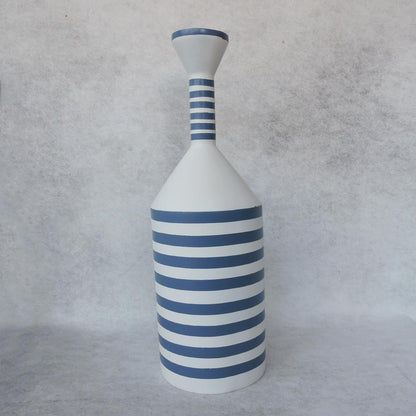 Bottle Blue Line Vase - By Satgurus