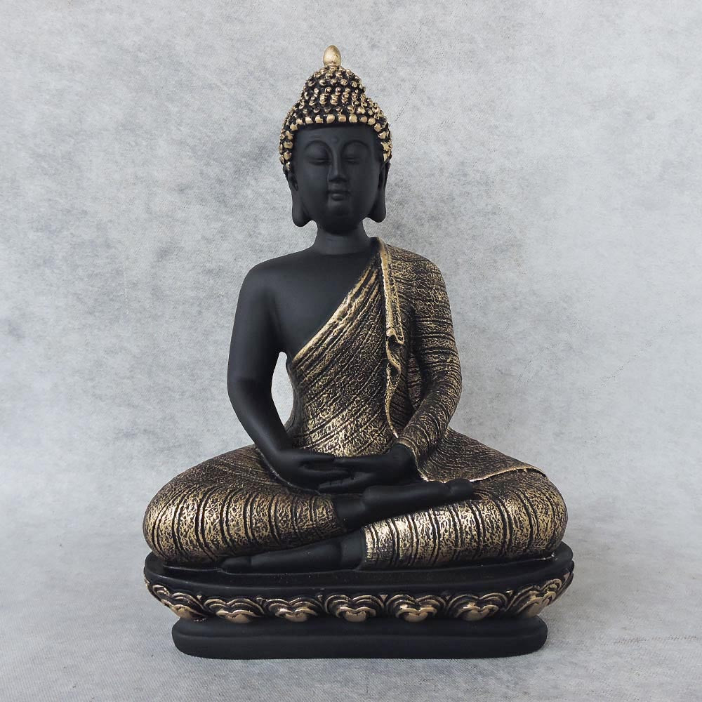 Hand Joining Buddha Small Antique Black by Satgurus