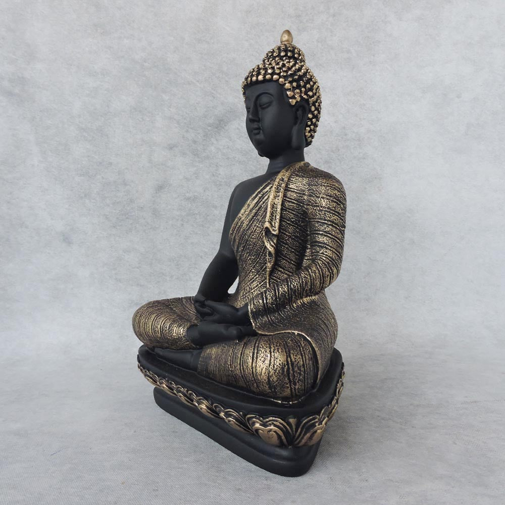 Hand Joining Buddha Small Antique Black by Satgurus