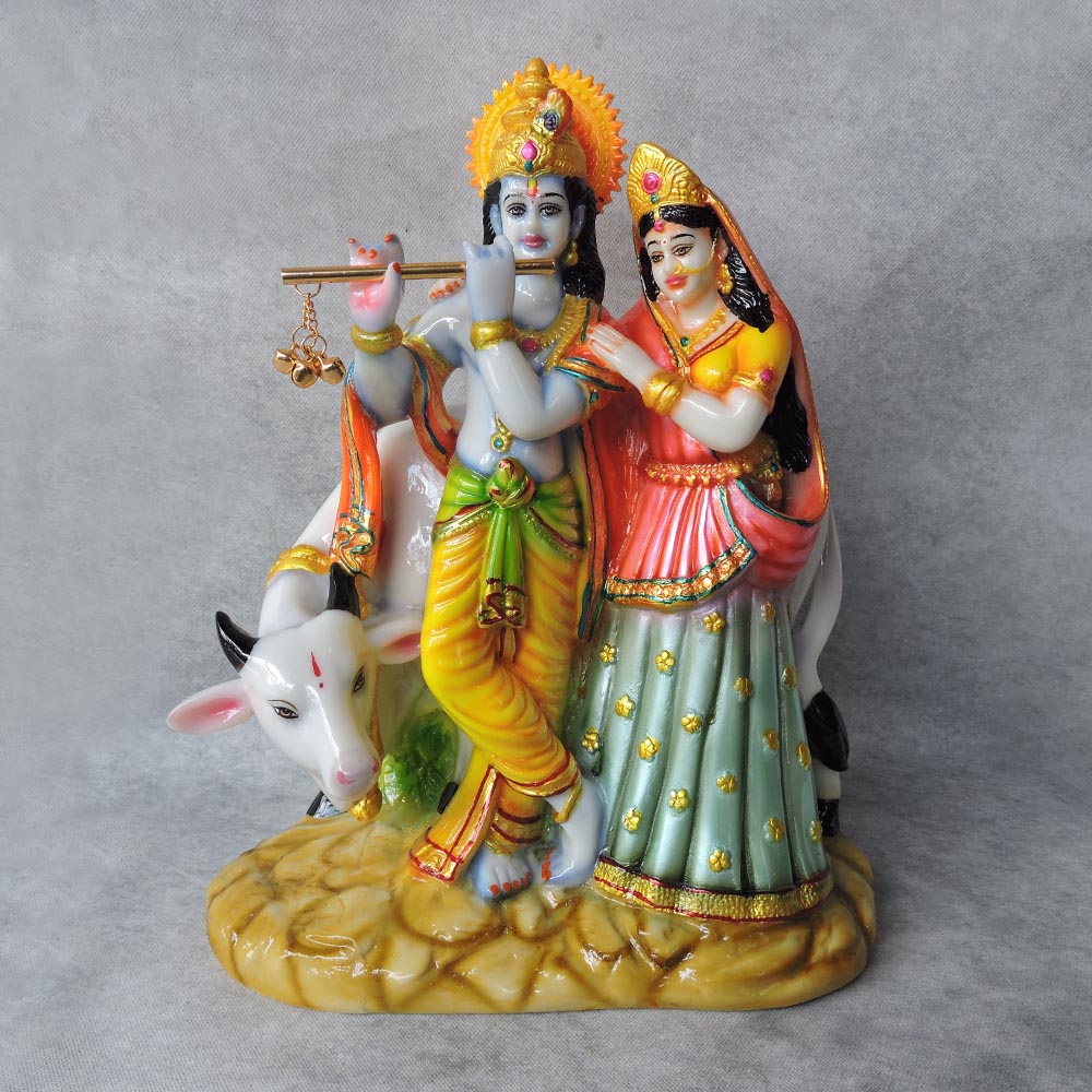 Amazon.com: Hindu God Radha Krishna Statue - 6.6