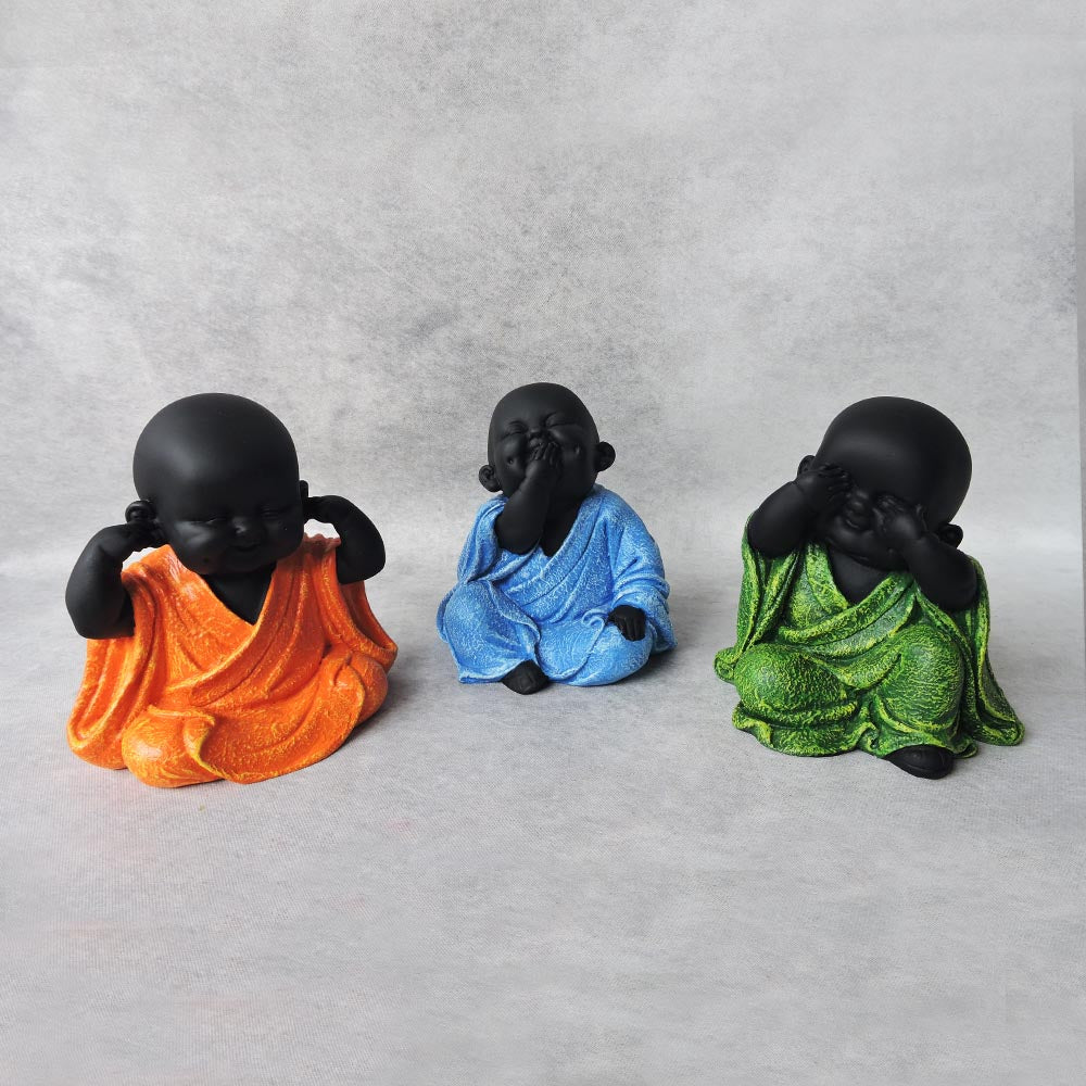 Colorfull Monks Set of 3 by Satgurus
