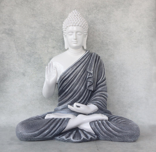 Mudra Buddha White / Grey by Satgurus