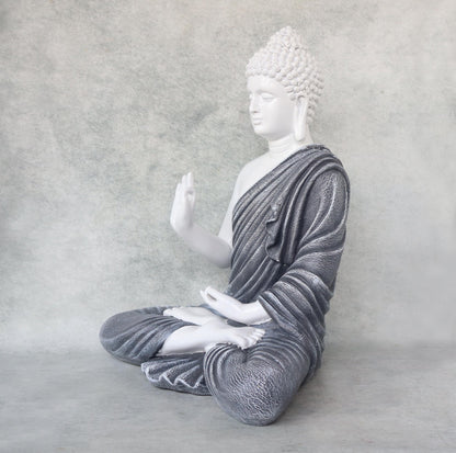 Mudra Buddha White / Grey by Satgurus