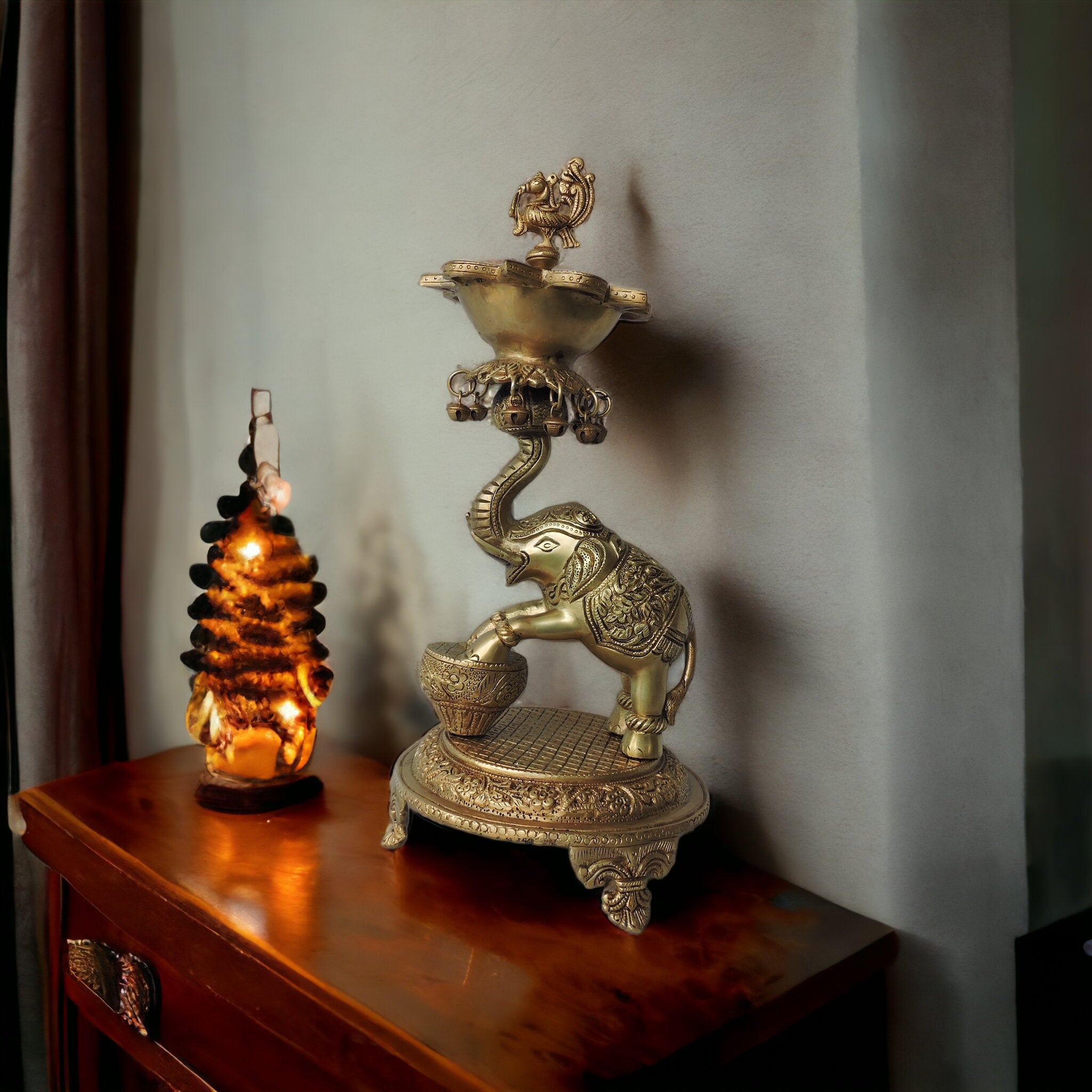 Brass Elephant fashion Lamp