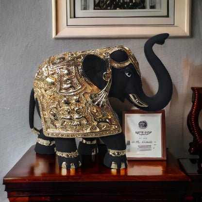 King's Elephant Big Black & Gold by Satgurus