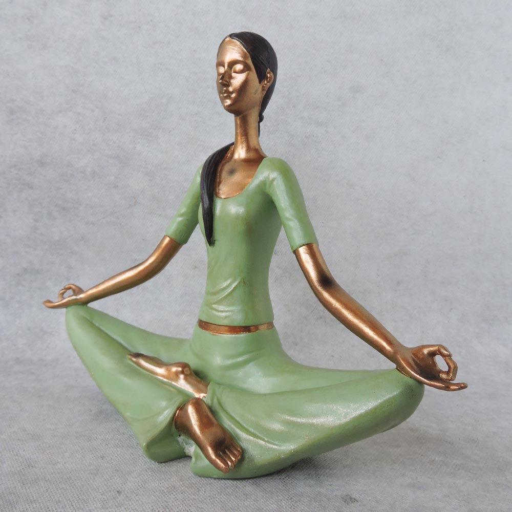 Buy Once & Again Home Decor Modern Art Yoga Lady| Lady Yoga Poses Statue | Yoga  Posture Showpiece |New Women Yoga Showpiece | Set of 3 Showpiece for  Livingroom |Yoga Figurines Online