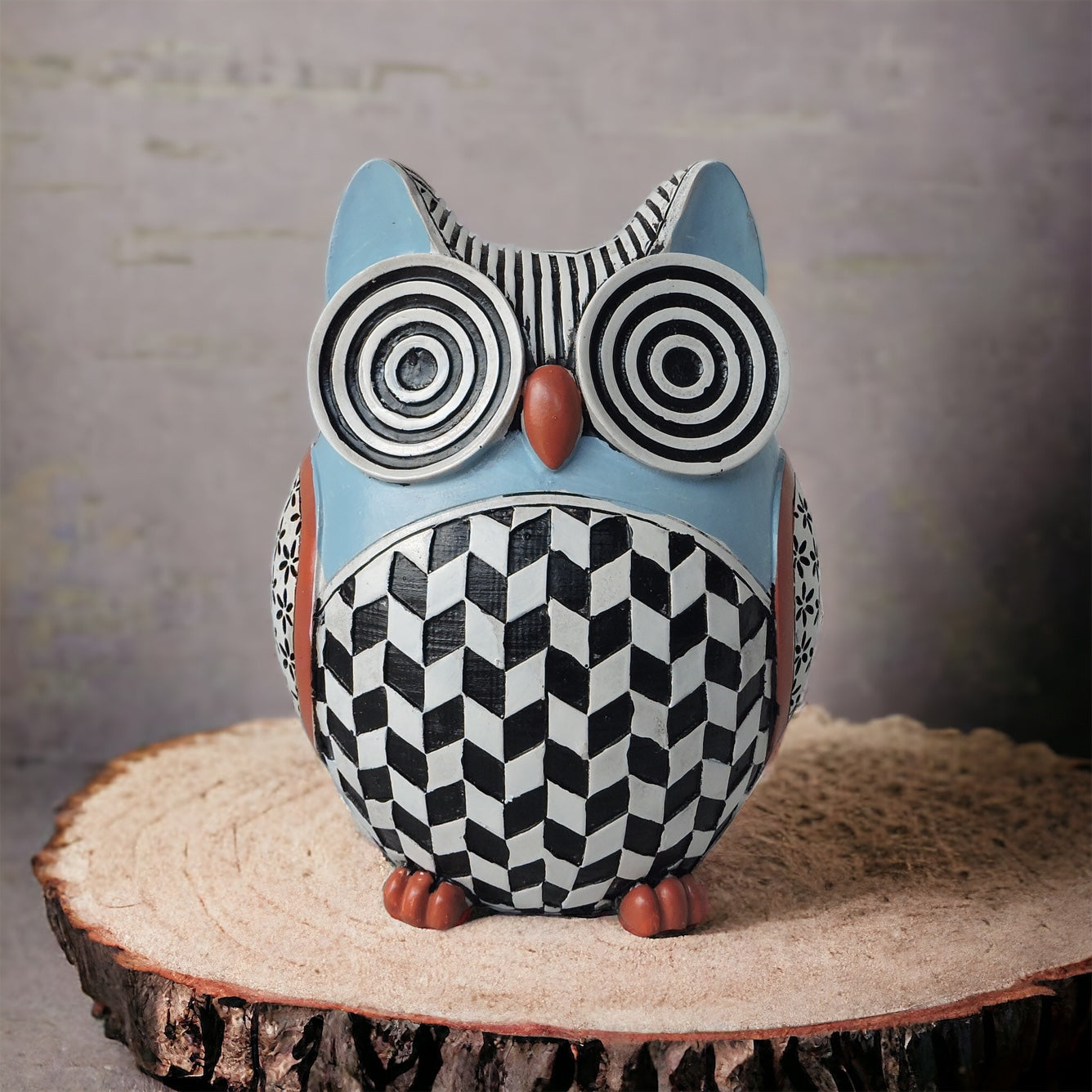 Owl With Circular Eye - B by Satgurus