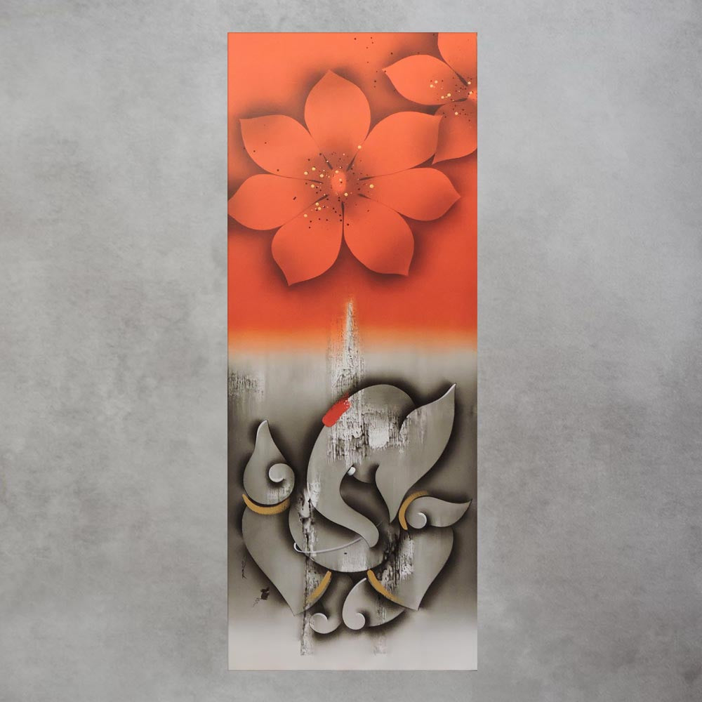 Ganesha With Flowers - A / by Paras Parmar by Satgurus