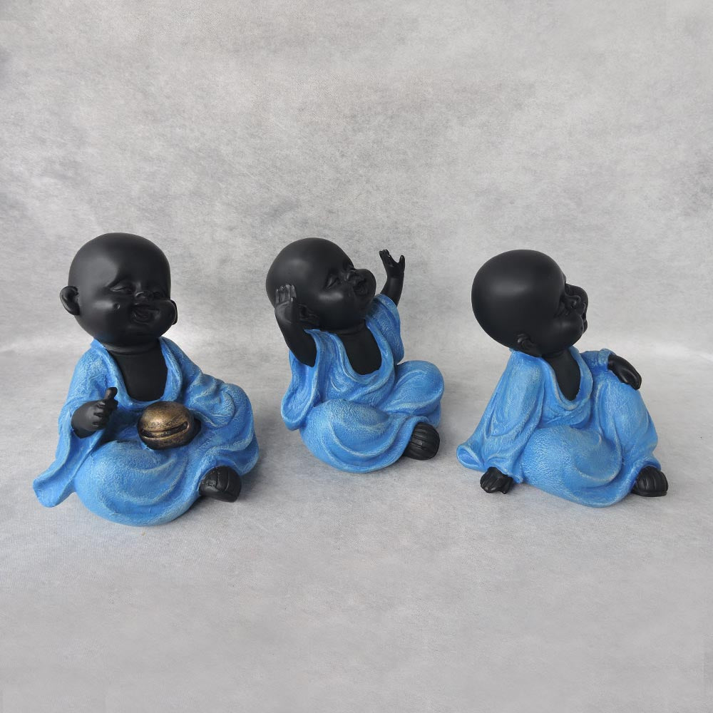 Monk Blue Black Set Of 3 by Satgurus