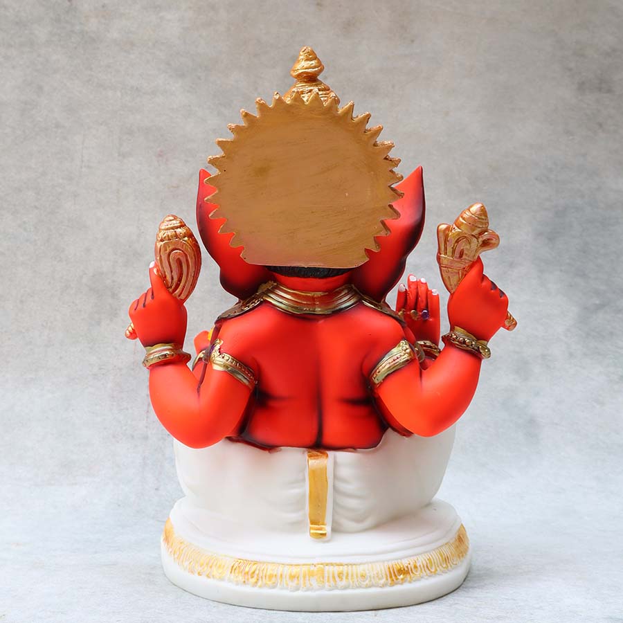 Mukut Ganesha White By Satguru's