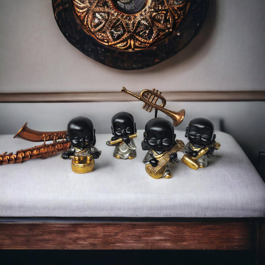 Musicial Monks Set Of 4 by Satgurus