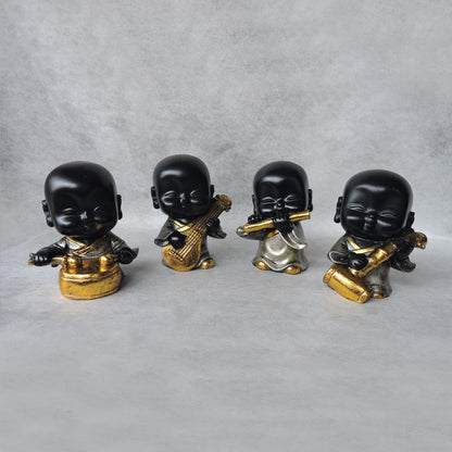 Musicial Monks Set Of 4 by Satgurus