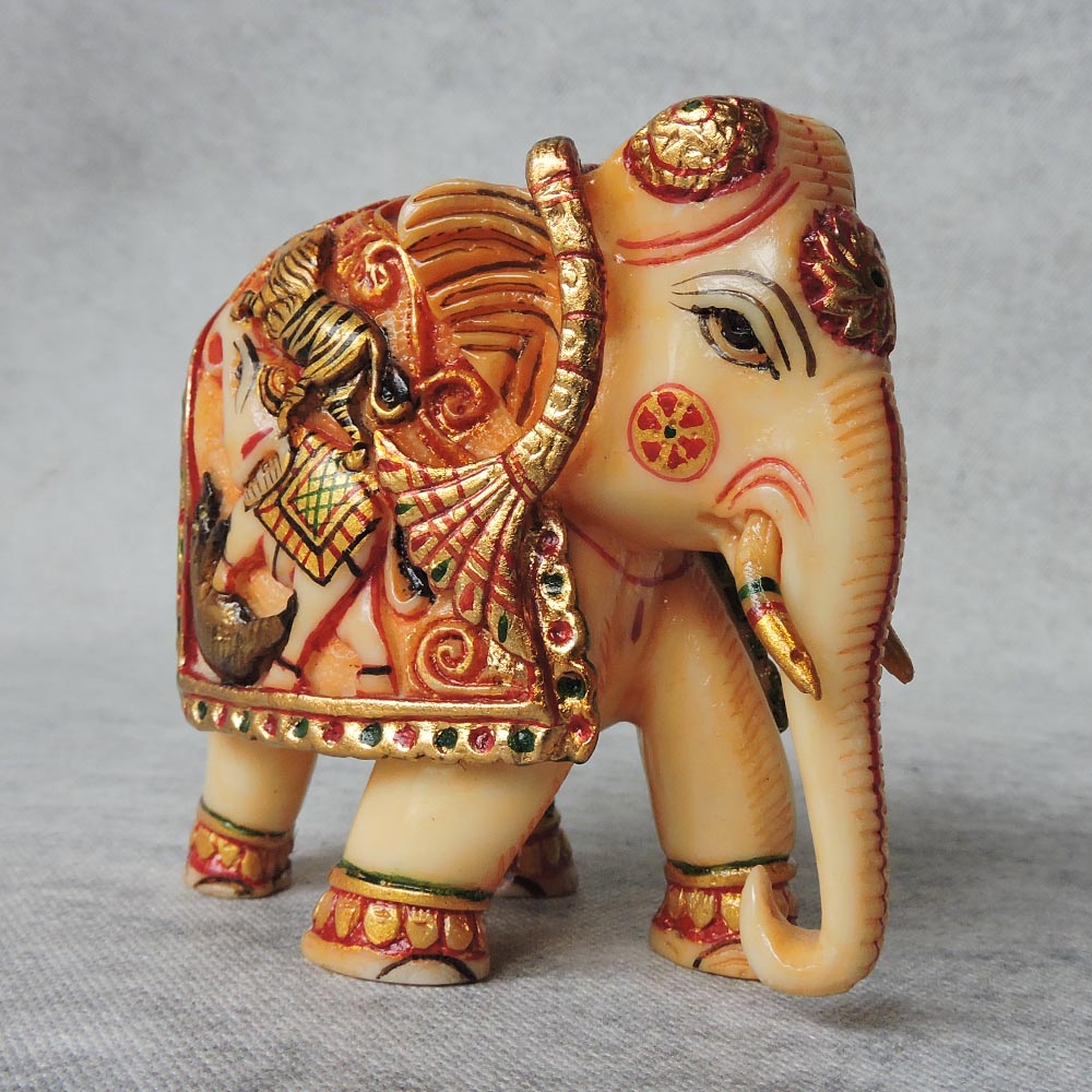 Elephant Shikar Carving by Satgurus