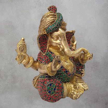 Brass Ganesh Turban Baseless by Satgurus