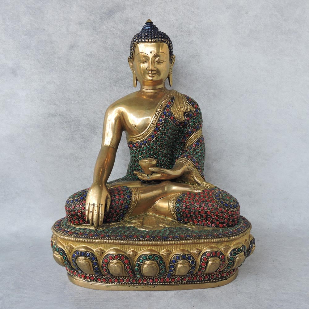 Buddha Sitting On Base by Satgurus