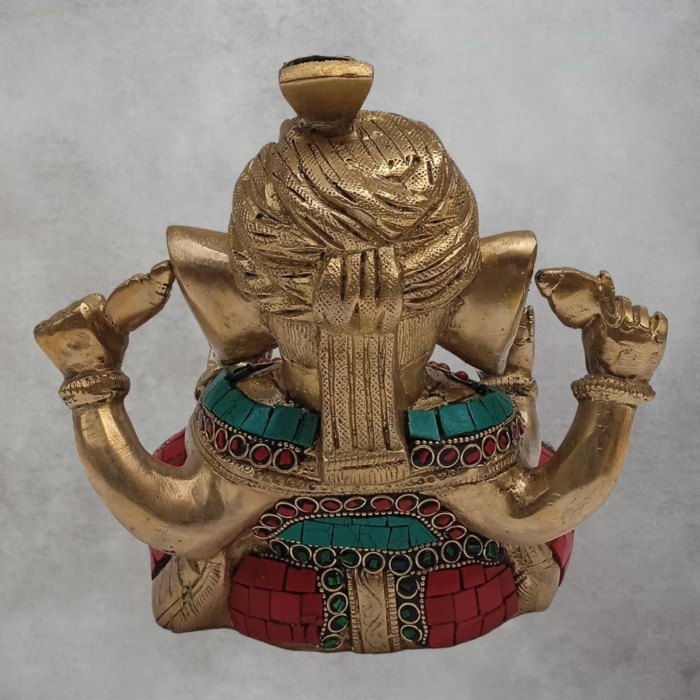 Brass Pagdi Ganesha B by Satgurus