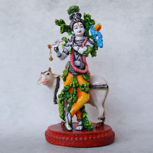 Krishna With Cow Idol by Satgurus