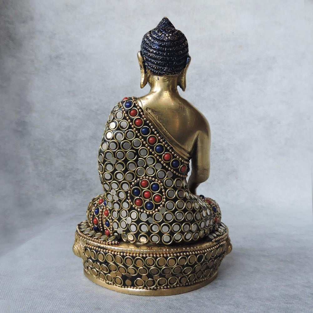 Brass Buddha Sitting by Satgurus