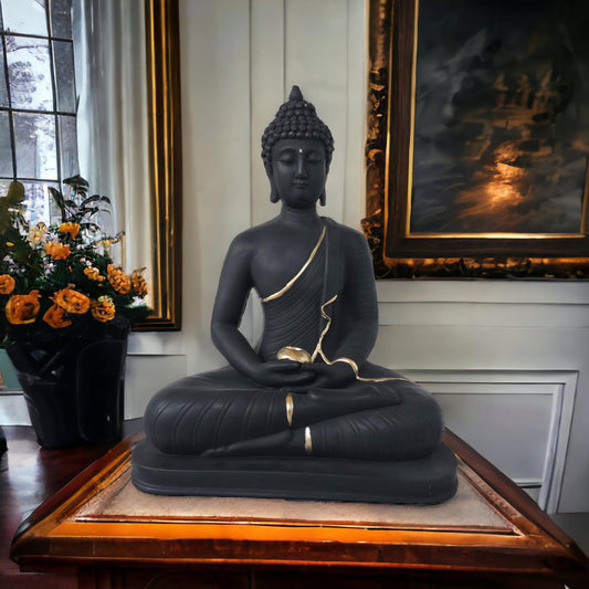 Buddha Sitting / Black by Satgurus