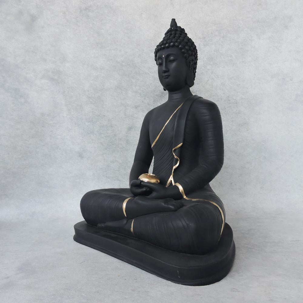 Buddha Sitting / Black by Satgurus