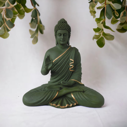 Blessing Buddha / Green by Satgurus