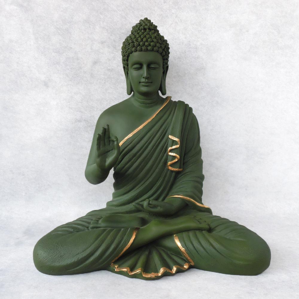 Blessing Buddha / Green by Satgurus