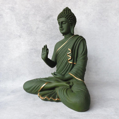 Blessing Buddha / Green by Satgurus