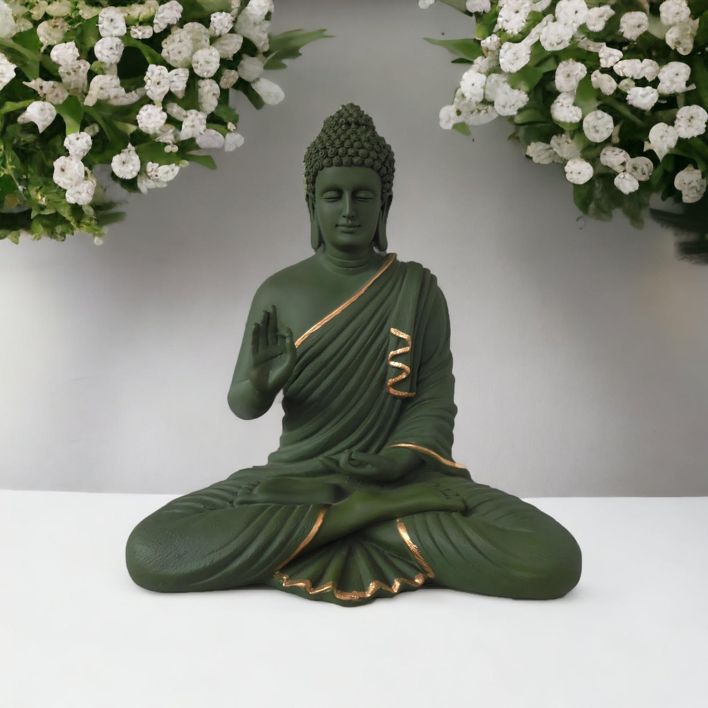 Blessing Buddha / Green by Satgurus