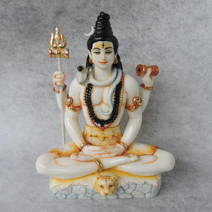 Culture Marble Shiva Sitting by Satgurus