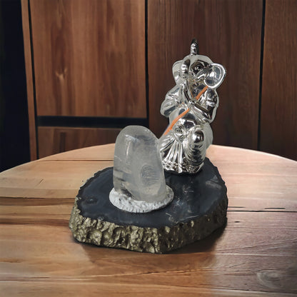 Ganesha With Crystal Pindi Shiva by Satgurus