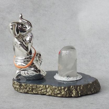 Ganesha With Crystal Pindi Shiva by Satgurus